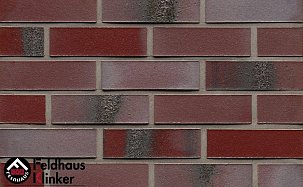 Облицовочный клинкерный кирпич Feldhaus klinker K563DF carbona ardor rutila - Фото 